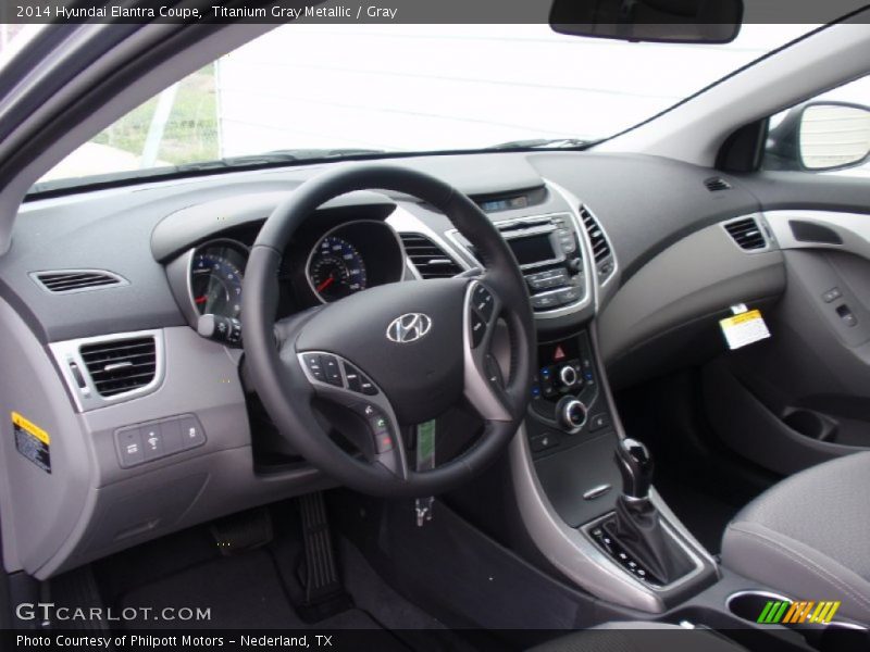 Dashboard of 2014 Elantra Coupe 