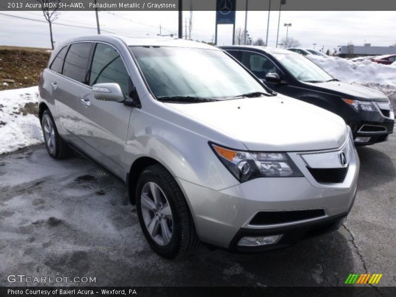 Palladium Metallic / Graystone 2013 Acura MDX SH-AWD