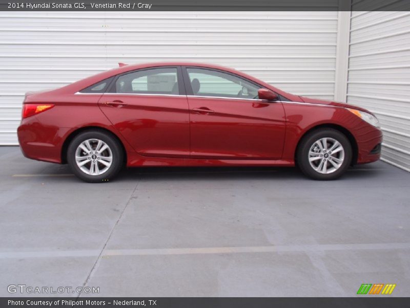 Venetian Red / Gray 2014 Hyundai Sonata GLS