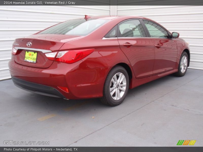 Venetian Red / Gray 2014 Hyundai Sonata GLS