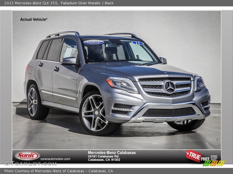Palladium Silver Metallic / Black 2013 Mercedes-Benz GLK 350