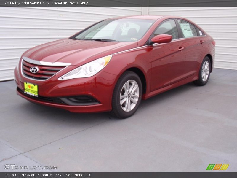 Venetian Red / Gray 2014 Hyundai Sonata GLS