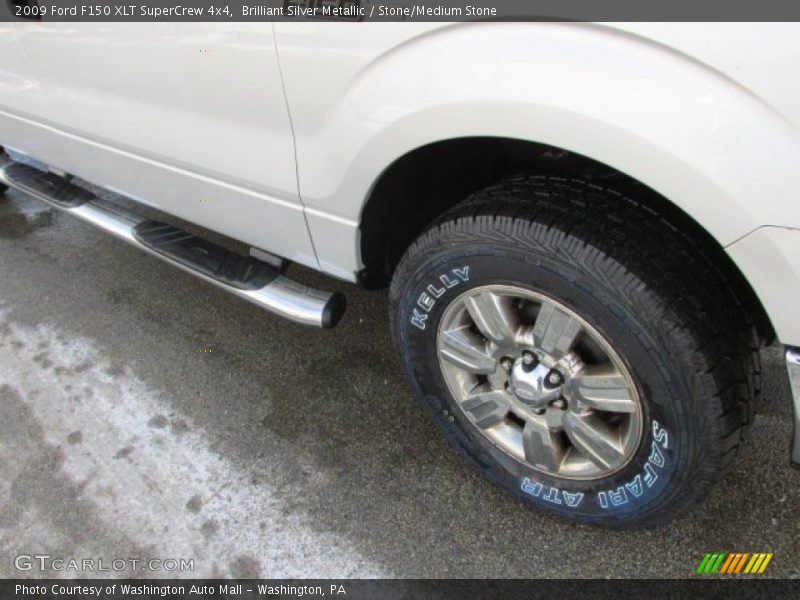 Brilliant Silver Metallic / Stone/Medium Stone 2009 Ford F150 XLT SuperCrew 4x4