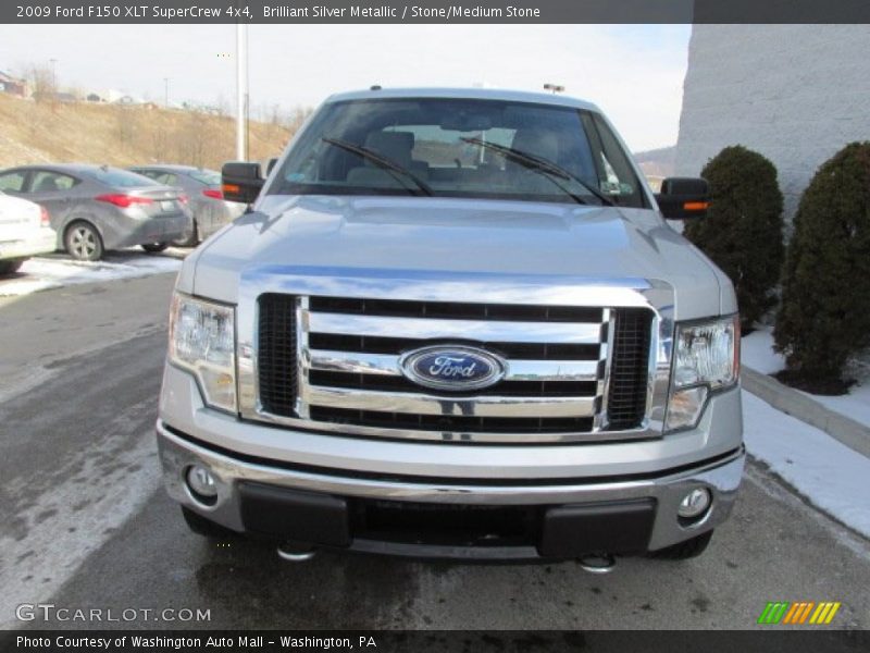 Brilliant Silver Metallic / Stone/Medium Stone 2009 Ford F150 XLT SuperCrew 4x4