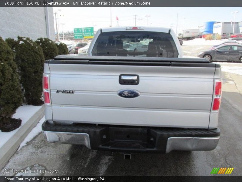 Brilliant Silver Metallic / Stone/Medium Stone 2009 Ford F150 XLT SuperCrew 4x4