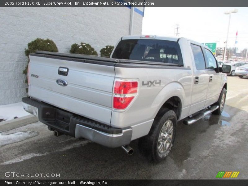 Brilliant Silver Metallic / Stone/Medium Stone 2009 Ford F150 XLT SuperCrew 4x4