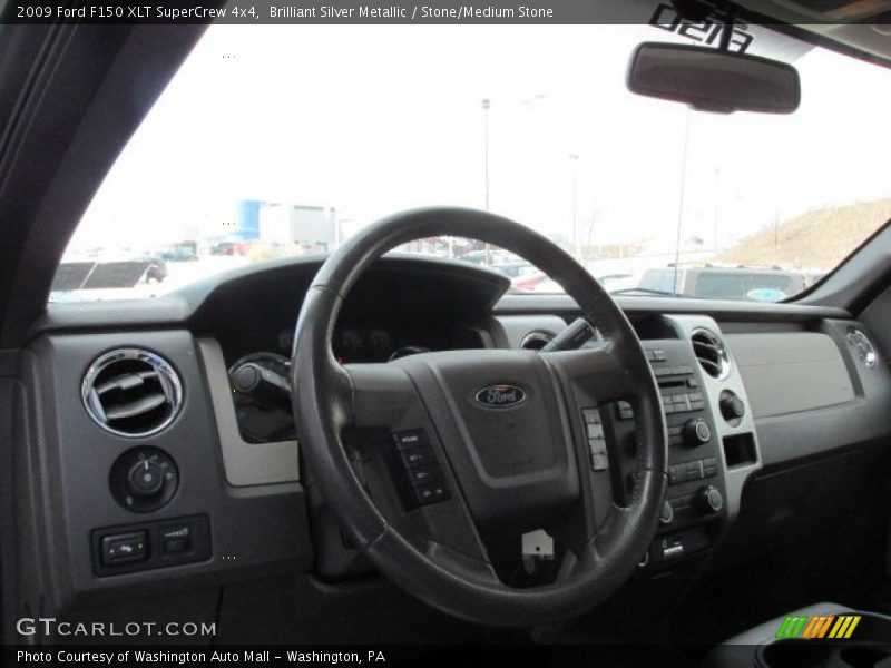 Brilliant Silver Metallic / Stone/Medium Stone 2009 Ford F150 XLT SuperCrew 4x4