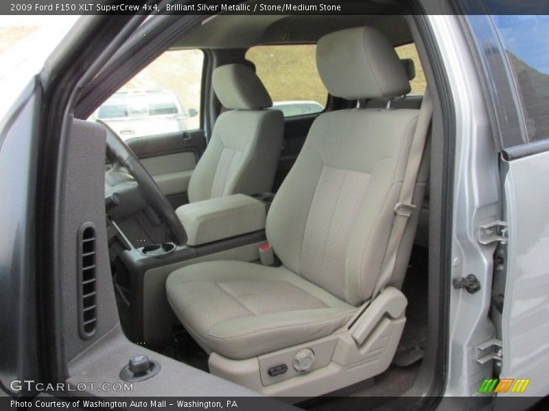 Brilliant Silver Metallic / Stone/Medium Stone 2009 Ford F150 XLT SuperCrew 4x4