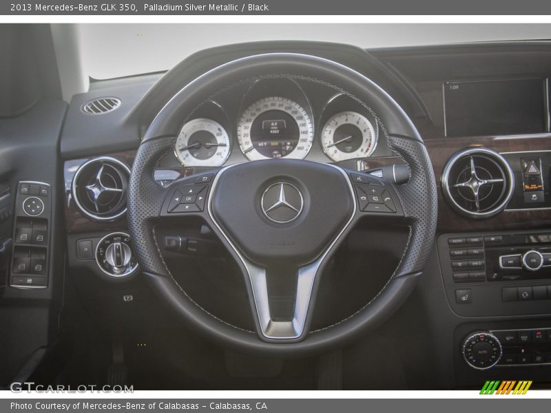 Palladium Silver Metallic / Black 2013 Mercedes-Benz GLK 350