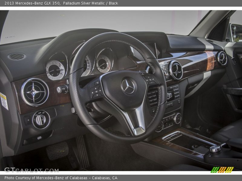 Palladium Silver Metallic / Black 2013 Mercedes-Benz GLK 350