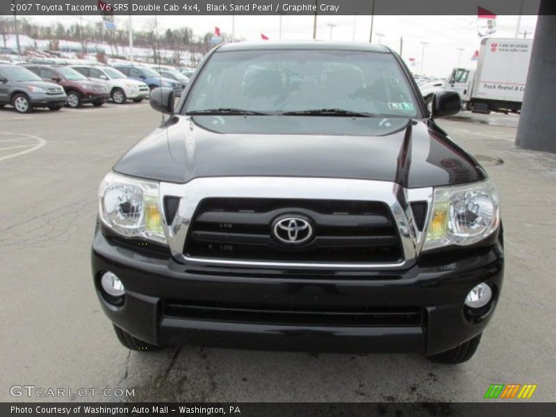 Black Sand Pearl / Graphite Gray 2007 Toyota Tacoma V6 SR5 Double Cab 4x4