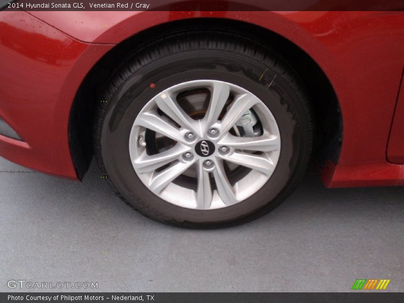 Venetian Red / Gray 2014 Hyundai Sonata GLS