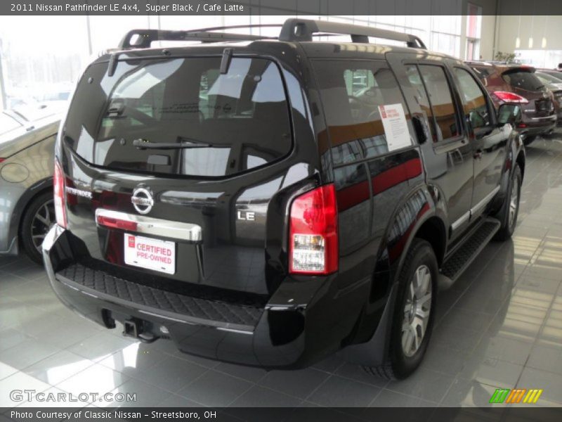 Super Black / Cafe Latte 2011 Nissan Pathfinder LE 4x4