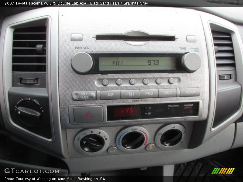 Black Sand Pearl / Graphite Gray 2007 Toyota Tacoma V6 SR5 Double Cab 4x4