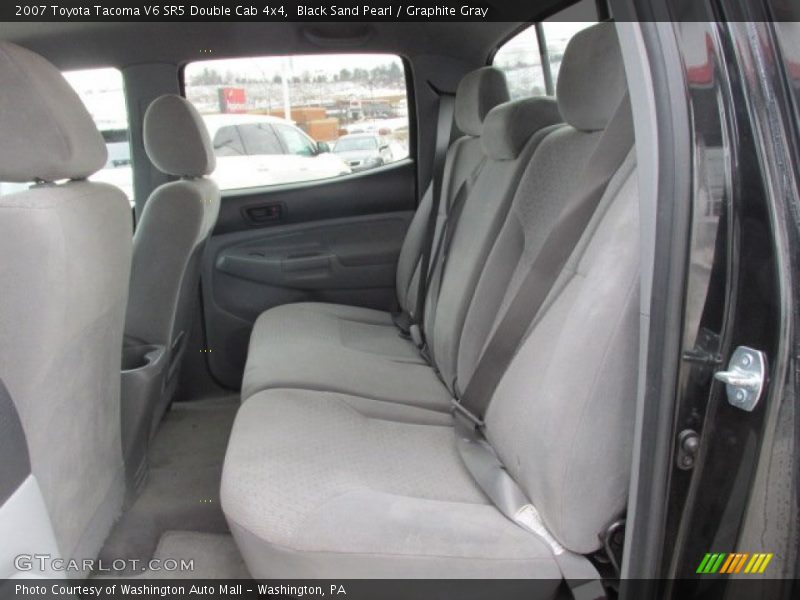 Black Sand Pearl / Graphite Gray 2007 Toyota Tacoma V6 SR5 Double Cab 4x4