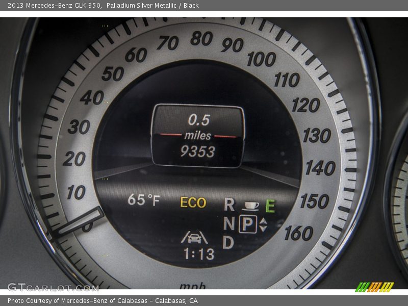 Palladium Silver Metallic / Black 2013 Mercedes-Benz GLK 350