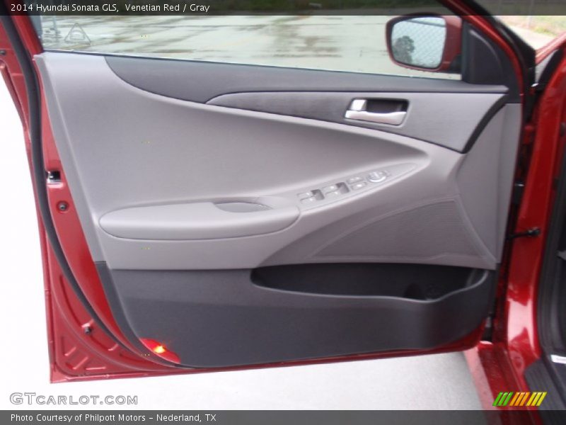 Venetian Red / Gray 2014 Hyundai Sonata GLS