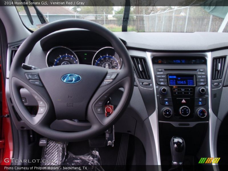 Venetian Red / Gray 2014 Hyundai Sonata GLS