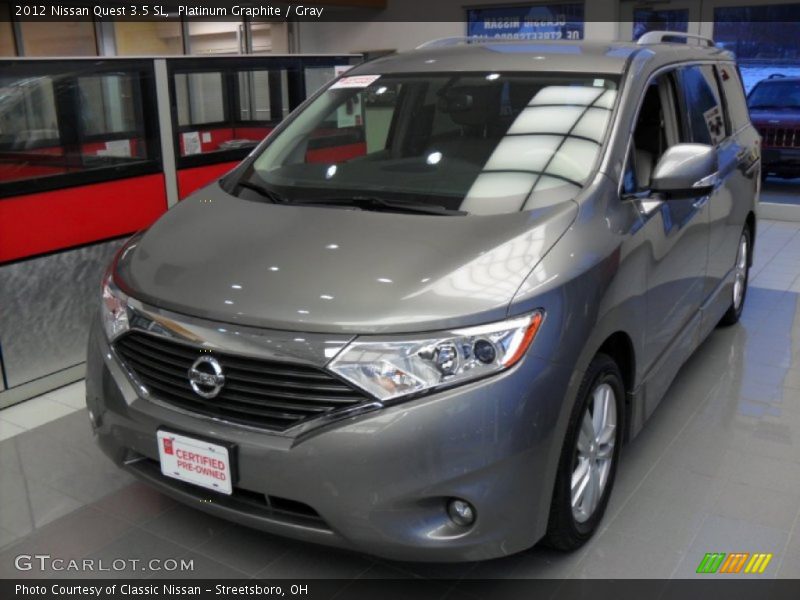 Platinum Graphite / Gray 2012 Nissan Quest 3.5 SL