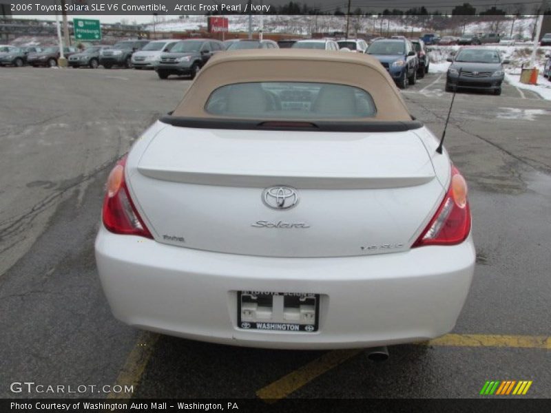 Arctic Frost Pearl / Ivory 2006 Toyota Solara SLE V6 Convertible
