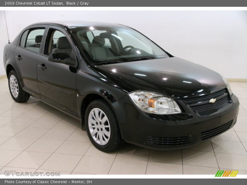 Black / Gray 2009 Chevrolet Cobalt LT Sedan