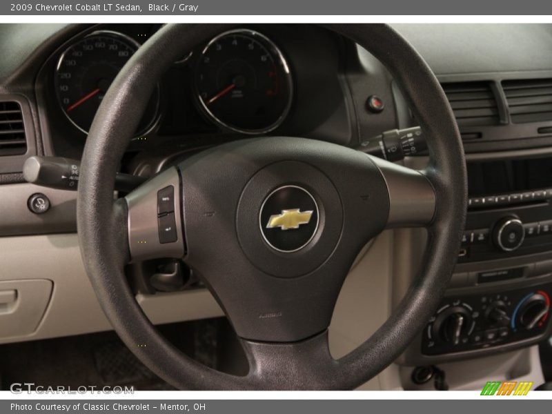 Black / Gray 2009 Chevrolet Cobalt LT Sedan
