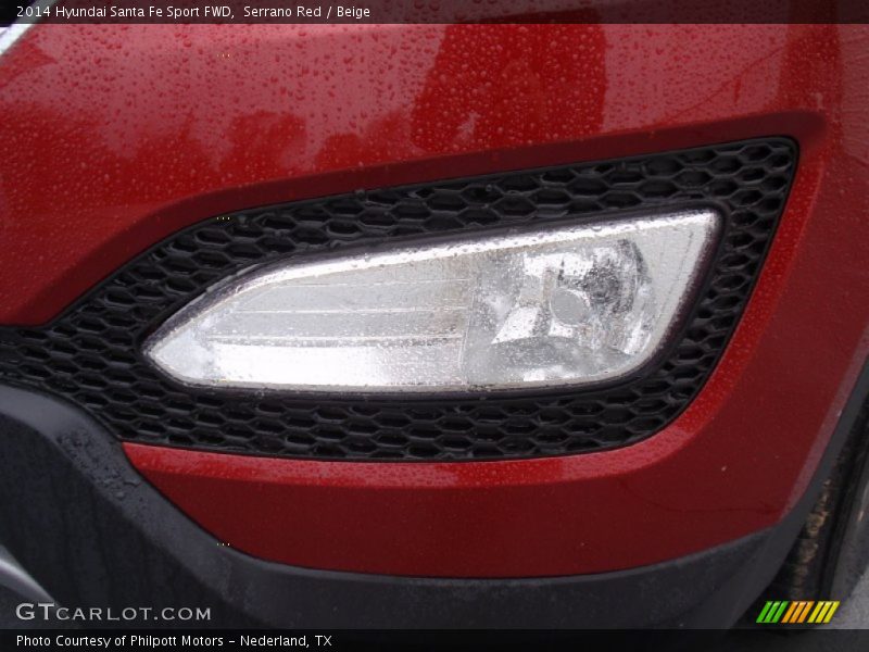 Serrano Red / Beige 2014 Hyundai Santa Fe Sport FWD