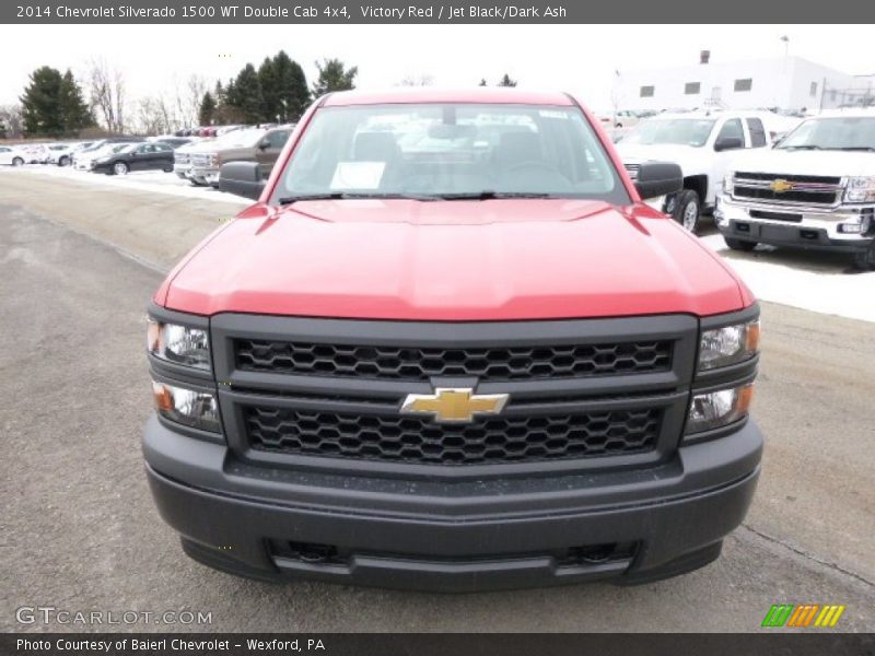 Victory Red / Jet Black/Dark Ash 2014 Chevrolet Silverado 1500 WT Double Cab 4x4