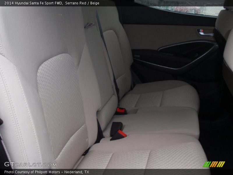 Serrano Red / Beige 2014 Hyundai Santa Fe Sport FWD