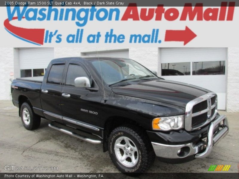 Black / Dark Slate Gray 2005 Dodge Ram 1500 SLT Quad Cab 4x4
