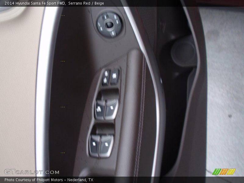 Serrano Red / Beige 2014 Hyundai Santa Fe Sport FWD