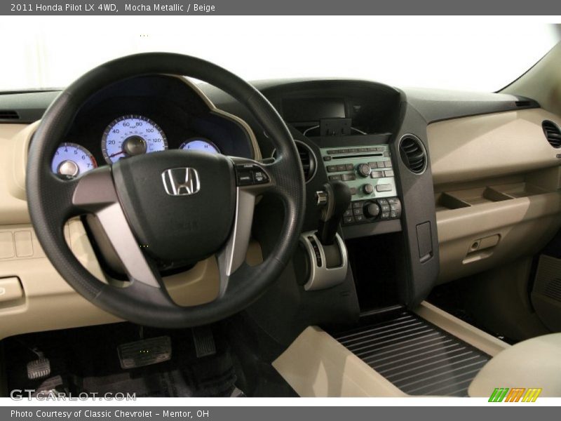 Mocha Metallic / Beige 2011 Honda Pilot LX 4WD