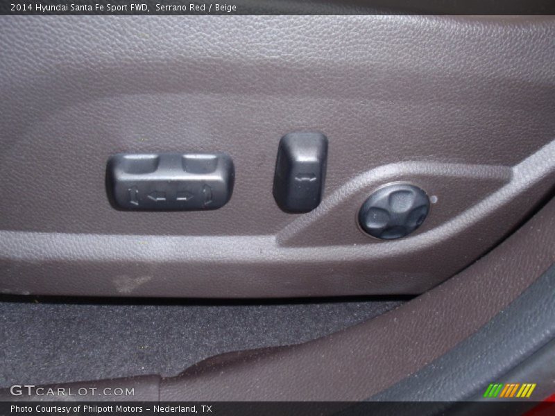 Serrano Red / Beige 2014 Hyundai Santa Fe Sport FWD