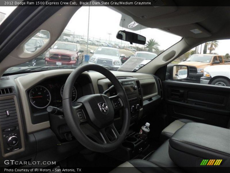 Black / Dark Slate Gray/Medium Graystone 2012 Dodge Ram 1500 Express Crew Cab