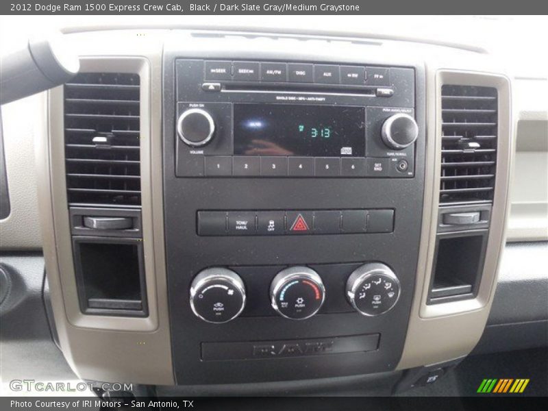 Black / Dark Slate Gray/Medium Graystone 2012 Dodge Ram 1500 Express Crew Cab