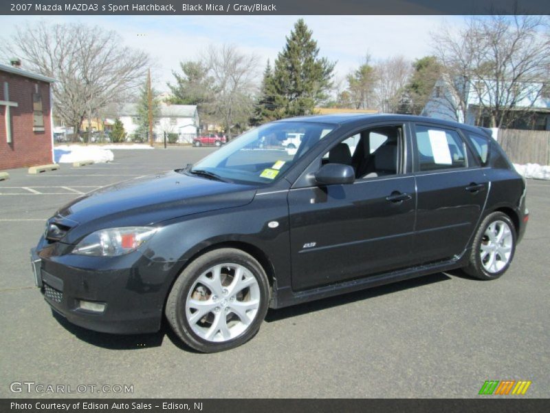 Black Mica / Gray/Black 2007 Mazda MAZDA3 s Sport Hatchback