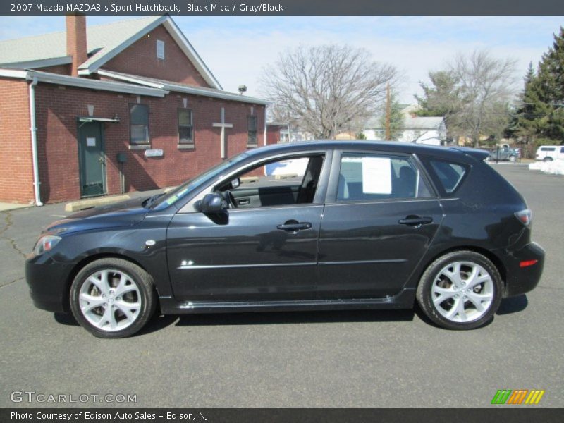 Black Mica / Gray/Black 2007 Mazda MAZDA3 s Sport Hatchback