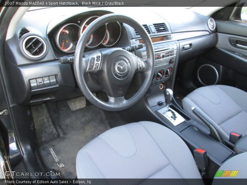 Black Mica / Gray/Black 2007 Mazda MAZDA3 s Sport Hatchback