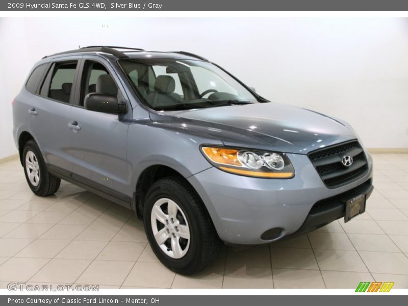 Silver Blue / Gray 2009 Hyundai Santa Fe GLS 4WD