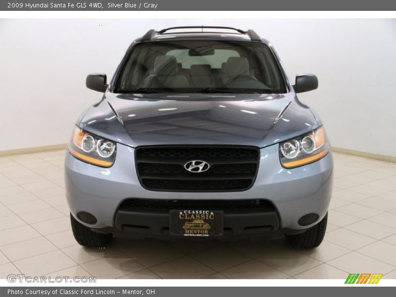 Silver Blue / Gray 2009 Hyundai Santa Fe GLS 4WD