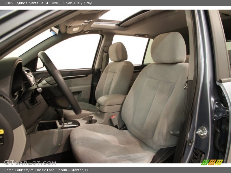Silver Blue / Gray 2009 Hyundai Santa Fe GLS 4WD