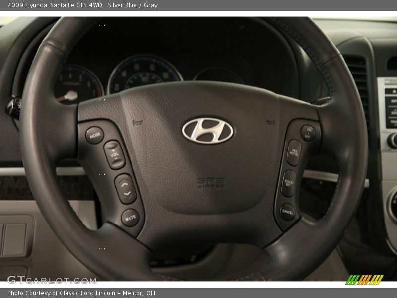 Silver Blue / Gray 2009 Hyundai Santa Fe GLS 4WD