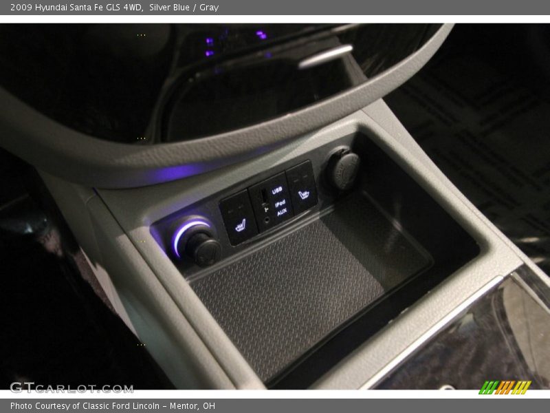 Silver Blue / Gray 2009 Hyundai Santa Fe GLS 4WD