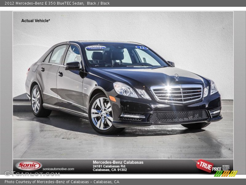 Black / Black 2012 Mercedes-Benz E 350 BlueTEC Sedan