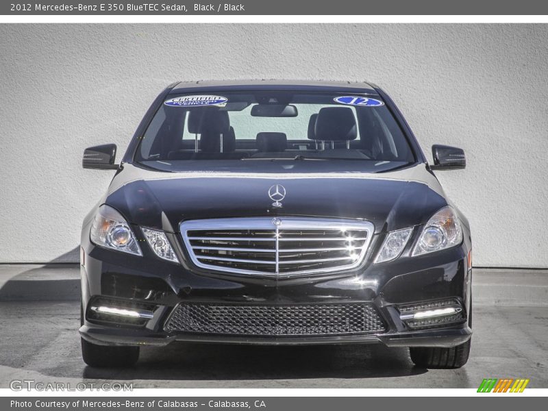 Black / Black 2012 Mercedes-Benz E 350 BlueTEC Sedan