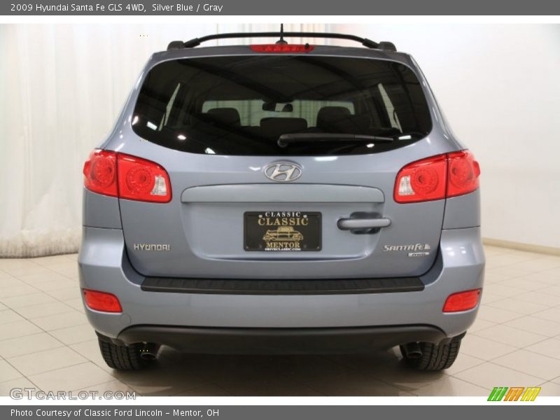 Silver Blue / Gray 2009 Hyundai Santa Fe GLS 4WD