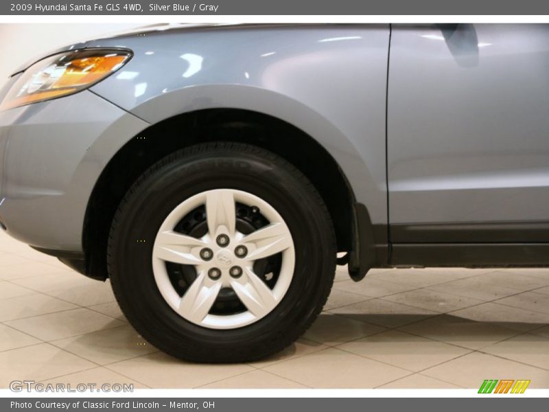 Silver Blue / Gray 2009 Hyundai Santa Fe GLS 4WD