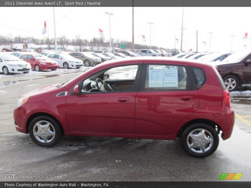 Sport Red / Neutral 2011 Chevrolet Aveo Aveo5 LT
