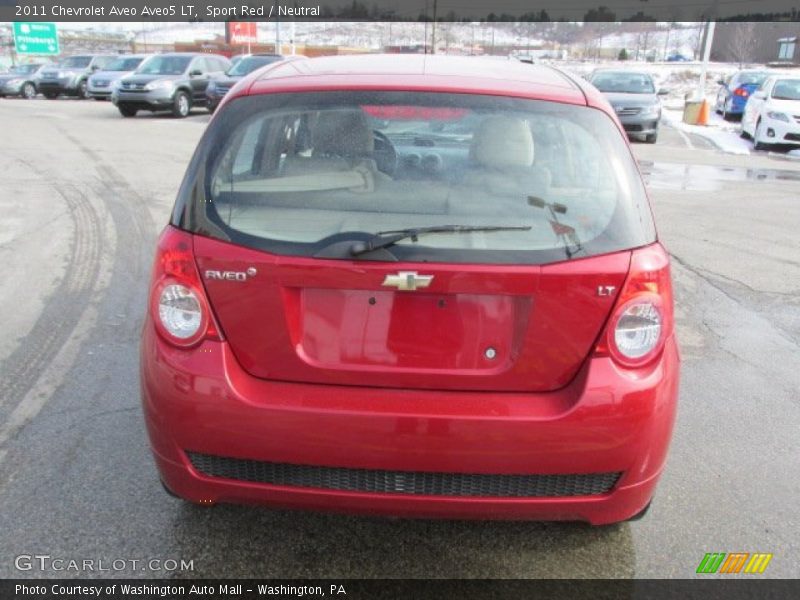 Sport Red / Neutral 2011 Chevrolet Aveo Aveo5 LT
