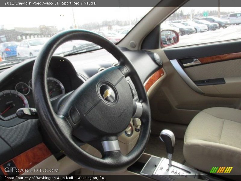 Sport Red / Neutral 2011 Chevrolet Aveo Aveo5 LT